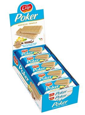 Вафли Gastone Lago Poker с ванильной начинкой, 45 г * 20 шт